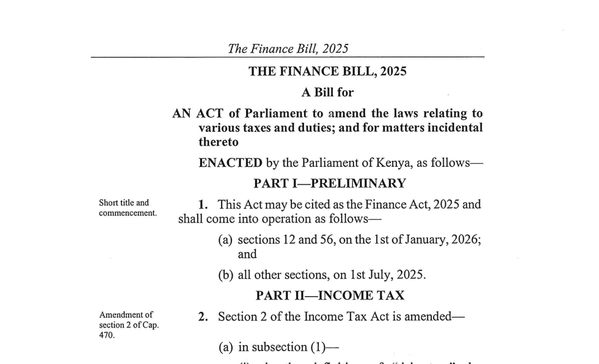 Finance Bill, 2025
